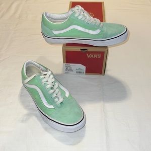 Vans Old Skool Green Ash/True White women’s size 8.5
